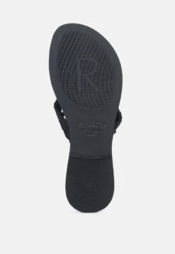 BEECH Handwoven Natural Black Suede Tassel Thong Flats -Rag & Co Shop 2 c7716ebb 750f 49e4 8fd8 7827f980748c