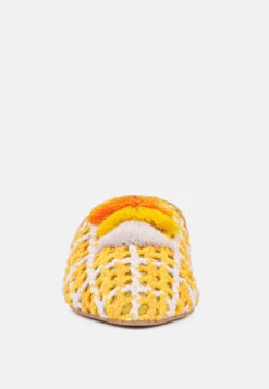 MARIANA Yellow Woven Flat Mules With Tassels -Rag & Co Shop 3 b2eaf5c2 af71 4e49 8204 7b3bcc0e9dfc