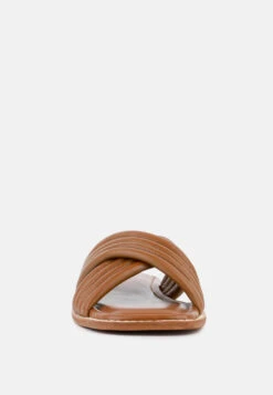 EURA Tan Quilted Leather Flats -Rag & Co Shop 3 ec41cdc8 0a6d 4cfe b27a 492d0b2c582b