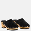 TULLEY Suede Clogs Mules In Black -Rag & Co Shop 7 71bb0ff0 cb46 4dbf a67d f252d783d31c