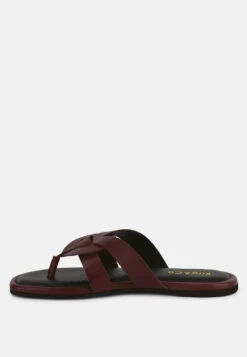 ANGELES Burgundy Flat Slip Ons 12 ANGELES Burgundy Flat Slip Ons -Rag & Co Shop ANGELESBurgandyFlatSlipOns RCSH4100 RED 2