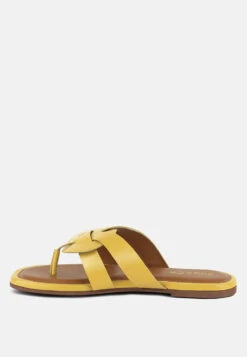 ANGELES Yellow Flat Slip Ons -Rag & Co Shop ANGELESYellowFlatSlipOns RCSH4100 YELLOW 4