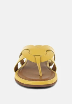 ANGELES Yellow Flat Slip Ons -Rag & Co Shop ANGELESYellowFlatSlipOns RCSH4100 YELLOW 5