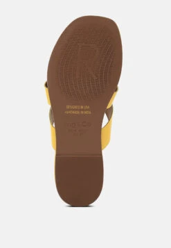 ANGELES Yellow Flat Slip Ons -Rag & Co Shop ANGELESYellowFlatSlipOns RCSH4100 YELLOW 6