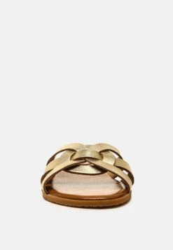 ARIS Gold Strappy Slip-on Sandal -Rag & Co Shop ARISGoldStrappySlip onSandal SH2123 Gold 10