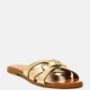 ARIS Gold Strappy Slip-on Sandal