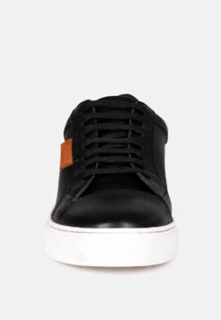 ASHFORD Black Fine Leather Handcrafted Sneakers 11 ASHFORD Black Fine Leather Handcrafted Sneakers -Rag & Co Shop ASHFORDBlackFineLeatherHandcraftedSneakers RCSH2948 Black 3 d4277901 895c 480e 92f6 e7a28801fdfc