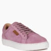 ASHFORD Pink Fine Suede Handcrafted Sneakers
