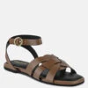 ASHTON Tan Flat Ankle Strap Sandals -Rag & Co Shop ASHTONTanFlatAnkleStrapSandals RCSH4099 TAN 2 e0833d30 89bb 4e8d b042 8cf6f2c5956d