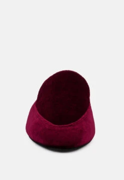 BATISTE Burgundy Velvet Handcrafted Mules -Rag & Co Shop BATISTEBurgundyVelvetHandcraftedMules RCSH3124 Burgundy 5