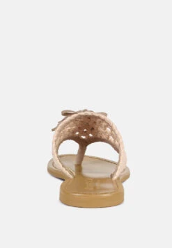 BEECH Handwoven Natural Latte Suede Tassel Thong Flats 12 BEECH Handwoven Natural Latte Suede Tassel Thong Flats -Rag & Co Shop BEECHHandwovenNaturalLatteSuedeTasselThongFlats RCSH2951 Latte 4