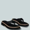 BLUNT Flat Thong Sandal In Black