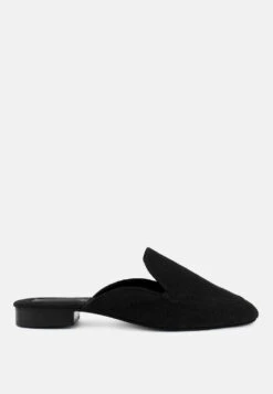 Rag & Co Shop -Rag & Co Shop CALICOBlackOrganicCanvasMules RCSH3123 Black 2