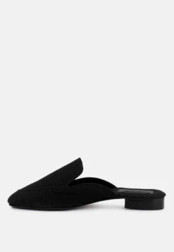 CALICO Black Organic Canvas Mules -Rag & Co Shop CALICOBlackOrganicCanvasMules RCSH3123 Black 5