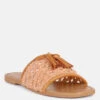 CEDAR Handwoven Natural Tan Tassel Flats -Rag & Co Shop CEDARHandwovenNaturalTanTasselFlats RCSH2950 Tan 2