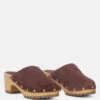 CEDRUS Fine Suede Studded Clogs Mules In Brown -Rag & Co Shop CEDRUSFineSuedeStuddedClogMulesinBrown RCSH2783 Brown 9