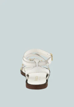 CORRIANE Studs Embellishment Off White Strappy Sandals -Rag & Co Shop CORRIANEStudsEmbellishmentOffWhiteStrappySandals RCSH4093 OFFWHITE 5
