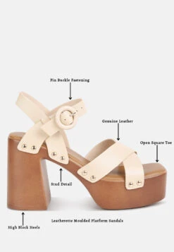 CRISTINA Cross Strap Embellished Heels In Beige -Rag & Co Shop CRISTINACrossStrapEmbellishedHeelsinBeigeRCSH4210Beige 10