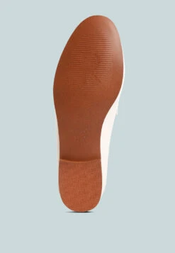 DARETH Horsebit Flat Heel Loafers In Off White -Rag & Co Shop DARETHHorsebitFlatHeelLoafersinOffWhiteRCSH4076OffWhite 7