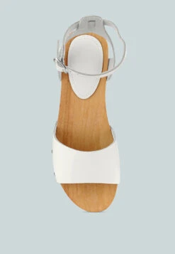 CARA White Wooden Clogs 14 CARA White Wooden Clogs -Rag & Co Shop DarkGray 0007 RCSH1859 WHITE 6