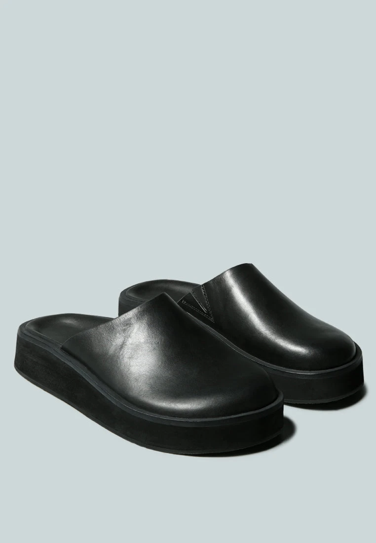 GIVENS Flatform Black Slip-On 3 GIVENS Flatform Black Slip-On