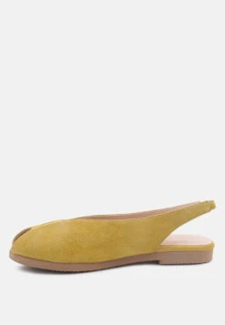 GRETCHEN Mustard Slingback Flat Sandals 12 GRETCHEN Mustard Slingback Flat Sandals -Rag & Co Shop GRETCHENMustardSlingbackFlatSandals RCSH2032 Mustard 1 27fcf423 4355 4d1f 8ead 5a5fd3532524