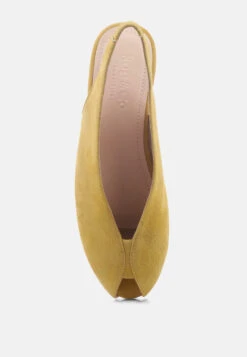 GRETCHEN Mustard Slingback Flat Sandals 14 GRETCHEN Mustard Slingback Flat Sandals -Rag & Co Shop GRETCHENMustardSlingbackFlatSandals RCSH2032 Mustard 7