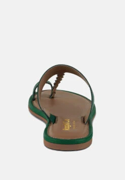 HARRIS Green Toe Ring Braided Slip Ons -Rag & Co Shop HARRISGreenToeRingBraidedSlipOns RCSH4097 GREEN 6
