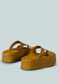 HATHAWAY Slip-On Platform Sandal In Tan -Rag & Co Shop HATHAWAYSlip OnPlatfromSandalinTan RCSH2378 Tan 4