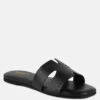 IVANKA Black Cut Out Slip On Sandals -Rag & Co Shop IVANKABlackCutOutSlipOnSandals RCSH4083 BLACK 6