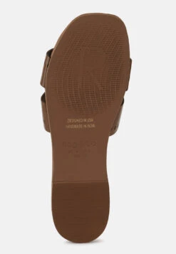 IVANKA Tan Cut Out Slip On Sandals 16 IVANKA Tan Cut Out Slip On Sandals -Rag & Co Shop IVANKATanCutOutSlipOnSandals RCSH4083 TAN 8