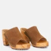 JARRAH Tan Suede Slide Clogs -Rag & Co Shop JARRAHTanSuedeSlideClogs RCSH2780 Tan 3