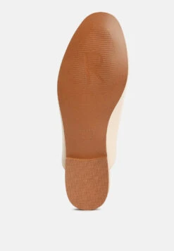 KRISTY Horsebit Embellished Mules In Beige -Rag & Co Shop KRISTYHorsebitEmbellishedMulesinBeigeRCSH4077Beige 8