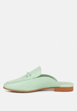 KRISTY Horsebit Embellished Mules In Mint Green -Rag & Co Shop KRISTYHorsebitEmbellishedMulesinMintGreenRCSH4077MintGreen 4