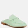 KRISTY Horsebit Embellished Mules In Mint Green -Rag & Co Shop KRISTYHorsebitEmbellishedMulesinMintGreenRCSH4077MintGreen 5
