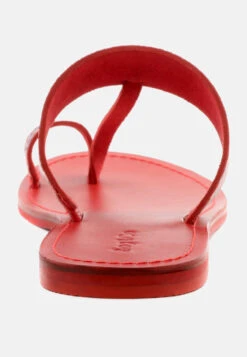 LEONA Snake Print Thong Flat Sandals 12 LEONA Snake Print Thong Flat Sandals -Rag & Co Shop LEONASnakePrintThongFlatSandals RCSH1853 Red 6