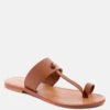 LEONA Tan Thong Flat Sandals -Rag & Co Shop LEONATanThongFlatSandals RCSH1853 Tan 3