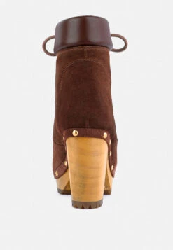 MAAYA Brown Handcrafted Collared Suede Boot -Rag & Co Shop MAAYABrownHandcraftedCollaredSuedeBoot RCSH2961 Brown 6