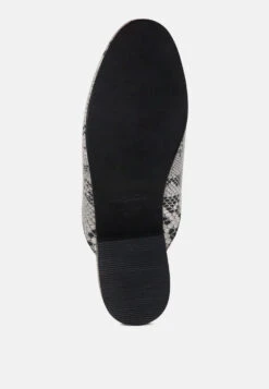 MARLA Black Metallic Leather Mules -Rag & Co Shop MARLABlackMetallicLeatherMules RCSH1869 Black 14