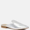 MARLA Silver Metallic Leather Mules -Rag & Co Shop MARLASilverMetallicLeatherMules RCSH1869 Silver 3