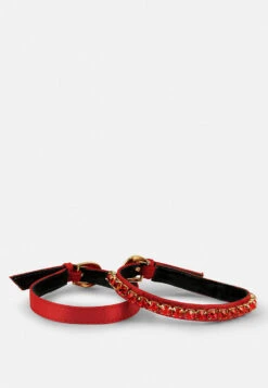 MARTINI Red Sky High Platform Sandals -Rag & Co Shop MARTINISkyHighRampwalkSatinSandals RCSH3150 Red 4