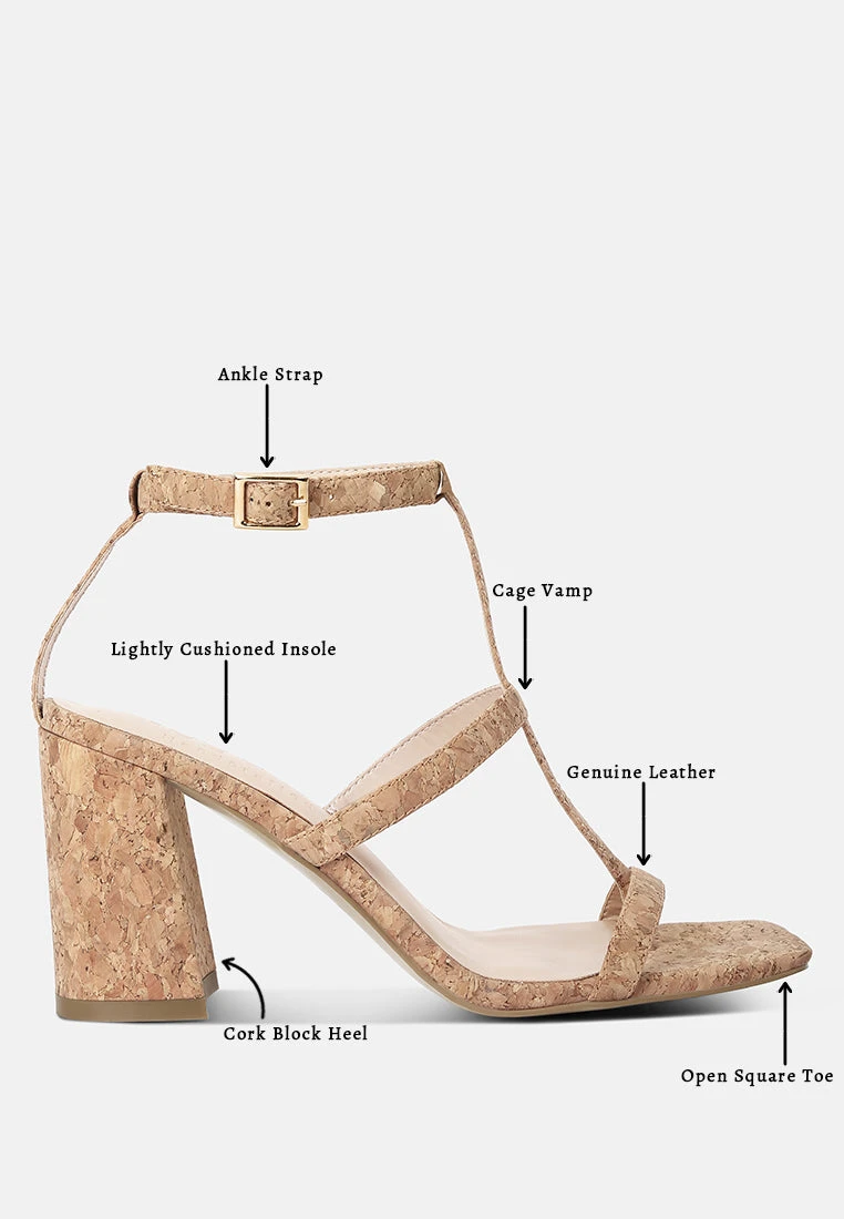 MIRABELLA Open Square Toe Block Heel Sandals In Natural 10 MIRABELLA Open Square Toe Block Heel Sandals In Natural - Image 8