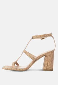 MIRABELLA Open Square Toe Block Heel Sandals In Natural 14 MIRABELLA Open Square Toe Block Heel Sandals In Natural -Rag & Co Shop MIRABELLAOpenSquareToeBlockHeelSandals RCSH4190 natural 5