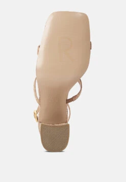 MIRABELLA Open Square Toe Block Heel Sandals In Natural 17 MIRABELLA Open Square Toe Block Heel Sandals In Natural -Rag & Co Shop MIRABELLAOpenSquareToeBlockHeelSandals RCSH4190 natural 9