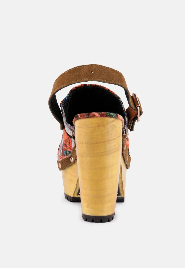MURAL Tapestry Handcrafted Clogs 7 MURAL Tapestry Handcrafted Clogs - Image 5