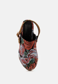 MURAL Tapestry Handcrafted Clogs 14 MURAL Tapestry Handcrafted Clogs -Rag & Co Shop MURALTapestryHandcraftedClogs RCSH2960 Floral 7