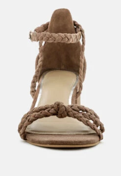 NICOLA Taupe Block Heel Sandal -Rag & Co Shop NICOLATaupeBlockHeelSandal RCSH1864 Taupe 4