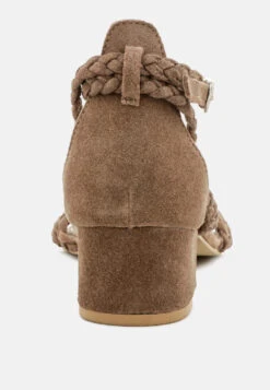 NICOLA Taupe Block Heel Sandal -Rag & Co Shop NICOLATaupeBlockHeelSandal RCSH1864 Taupe 7
