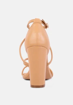 OPULENCE Latte High Heeled Dress Sandals -Rag & Co Shop OPULENCELatteHighHeeledDressSandal RCSH3046 Latte 5