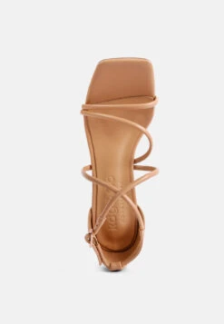 OPULENCE Latte High Heeled Dress Sandals -Rag & Co Shop OPULENCELatteHighHeeledDressSandal RCSH3046 Latte 8
